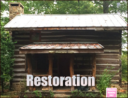 Historic Log Cabin Restoration  Marshville, North Carolina